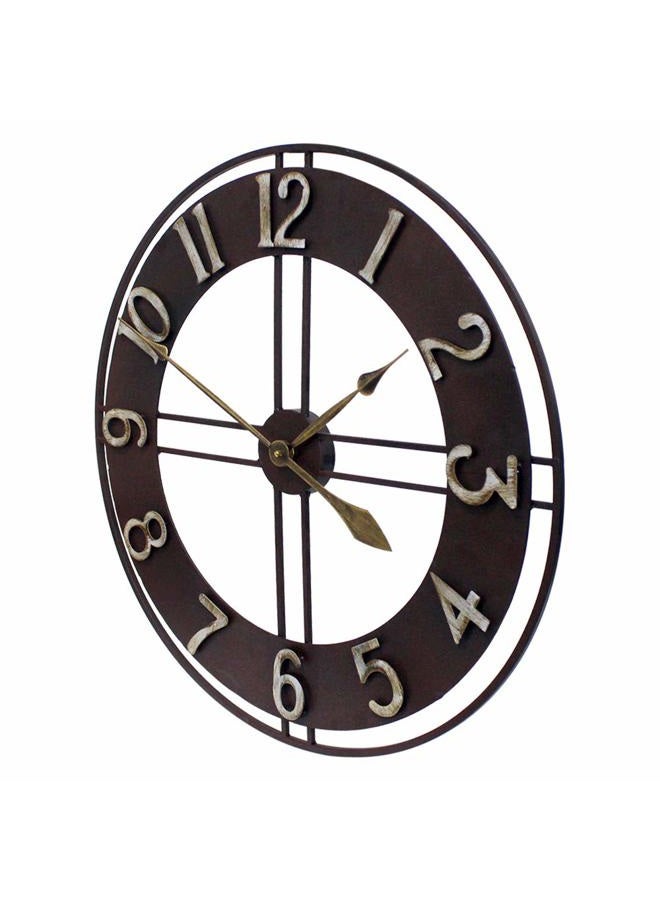 Growsun Metal Rust Large Wall Clock 30 inch - Image 3
