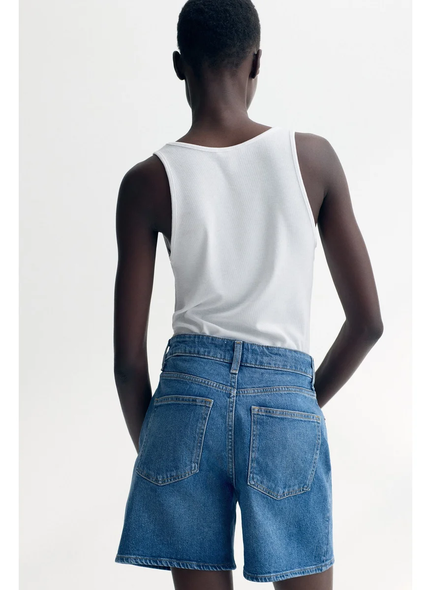 H&M High-Waisted Denim Shorts
