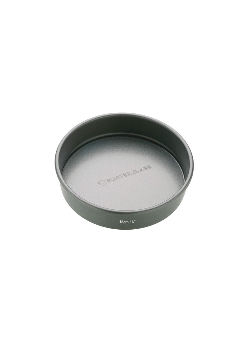 Master Class MasterClass Round Cake Tin 15 cm With Loose Base NonStick Carbon Grey 6 inches 