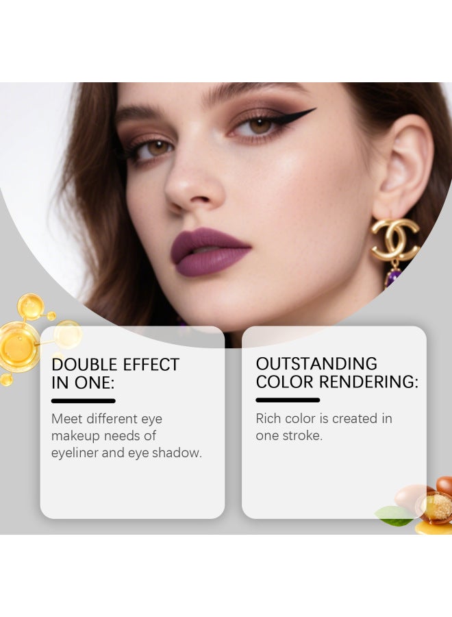 zephoco Black Dual-end Eyeliner Pen, Smooth And Silky For Multi-occasion Eye Makeup, Natural Color With Easy Application For Beginners - Image 3