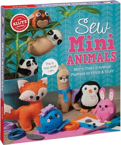 Klutz Sew Mini Animals: More Than 12 Animal Plushies to Stitch & Stuff - Image 3