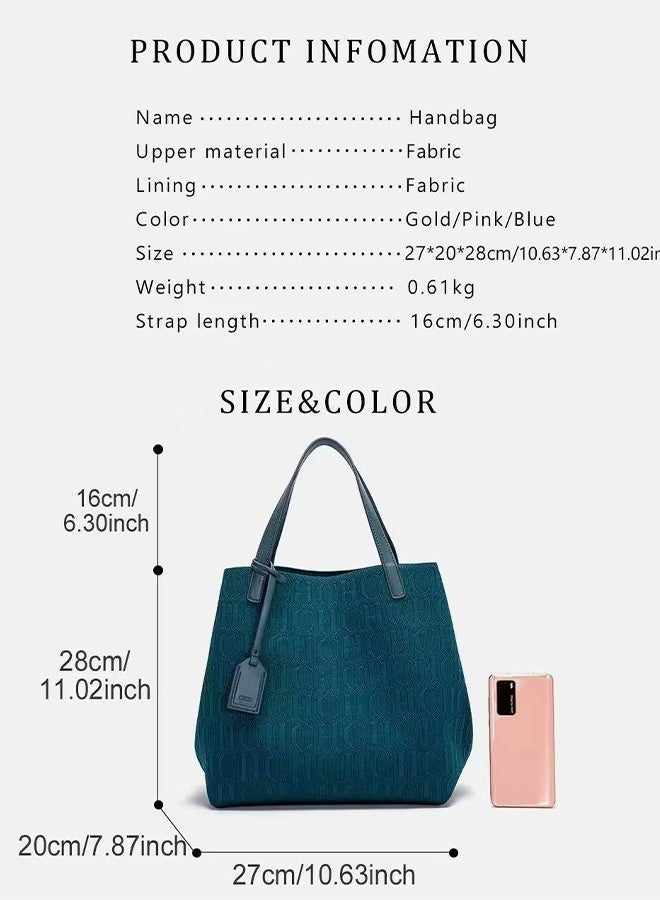 CH CH Women's Tote Bag - Fashion Minimalist Large Capacity Handbag - Image 4