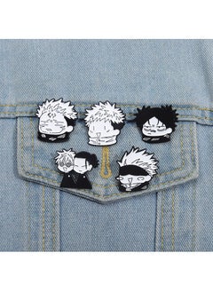 NIBEMINENT 5-Piece Jujutsu Kaisen Cartoon Brooches Alloy Badges  - Image 1