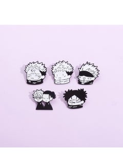 NIBEMINENT 5-Piece Jujutsu Kaisen Cartoon Brooches Alloy Badges  - Image 2