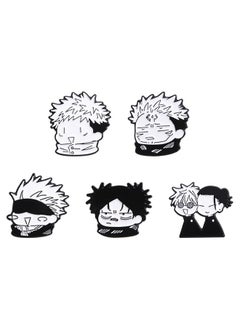 NIBEMINENT 5-Piece Jujutsu Kaisen Cartoon Brooches Alloy Badges  - Image 5