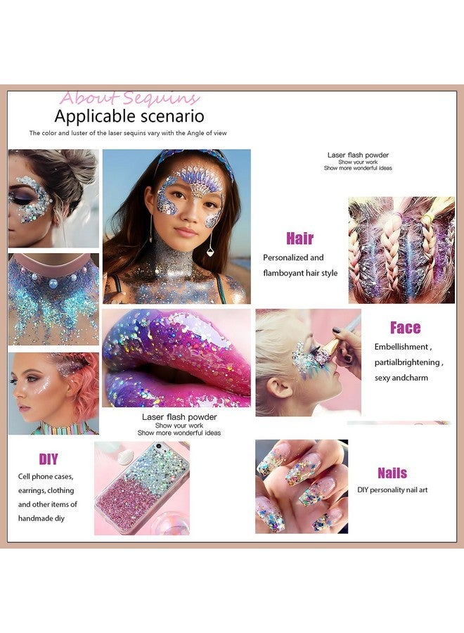 فيزي جل لامع للجسم، لمعان للوجه، جل لامع للجسم، ترتر، ظلال عيون سائلة لامعة، لمعان كثيف للوجه والشعر والأظافر، بودرة ليزر تجميلية ثلاثية الأبعاد، مكياج لامع للمهرجانات 50 مل (لون كريستالي) - Image 2