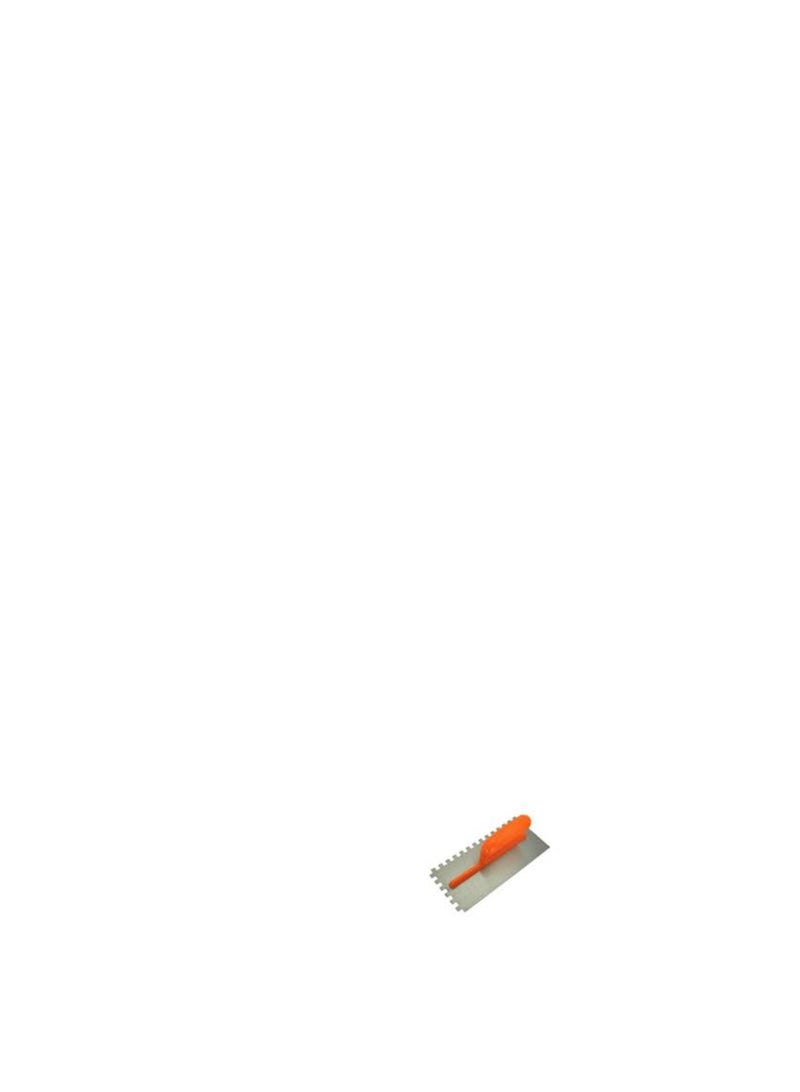 KNP Plastering Trowel Plastic Handle with Teeth Stainless Steel