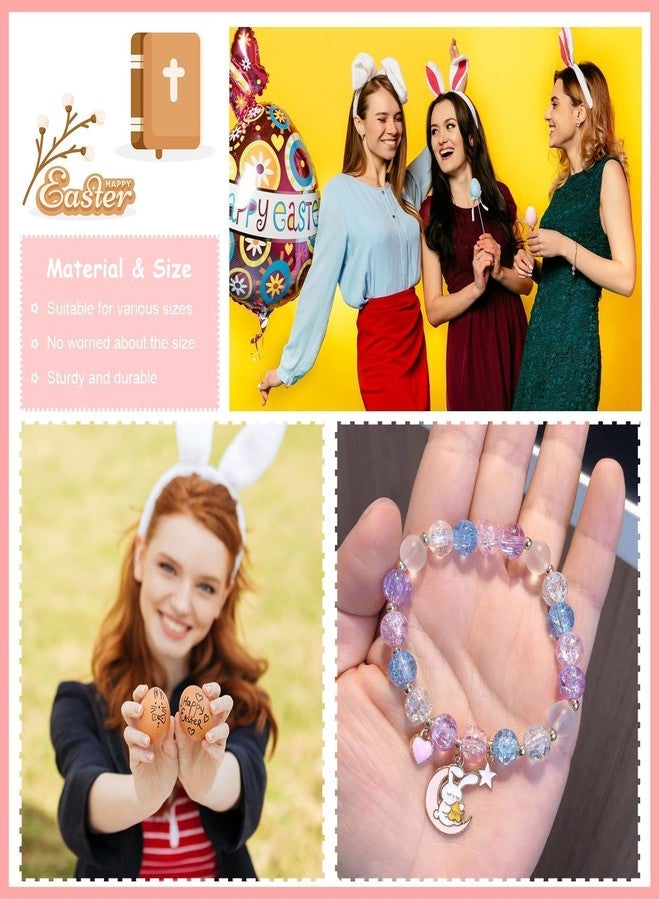 72ore Easter Bracelets for Women Easter Basket Stuffers Cute Bunny Bracelet Rabbit Gifts Easters Outfit for Women Jewelry - Image 5