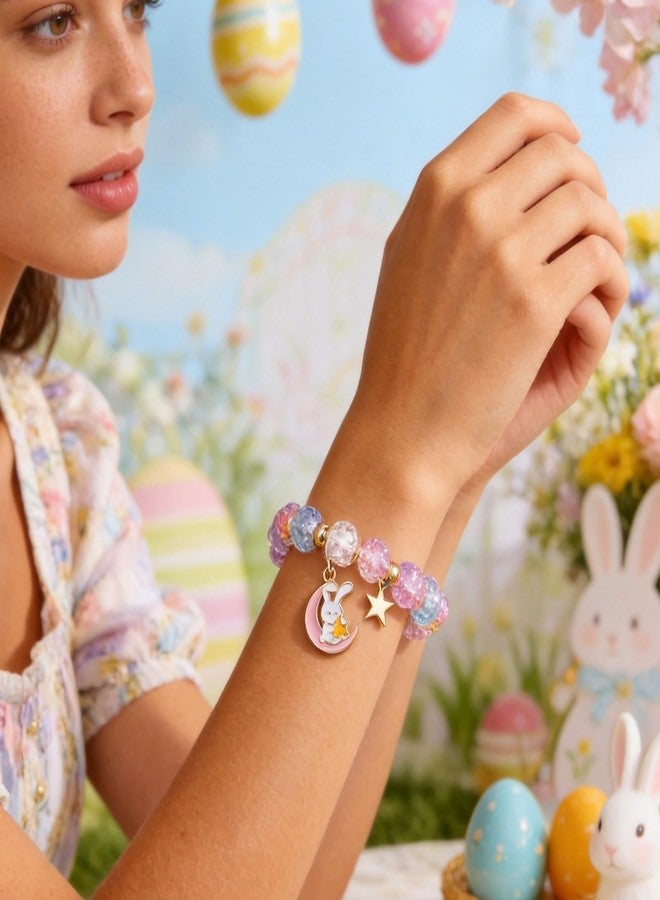 72ore Easter Bracelets for Women Easter Basket Stuffers Cute Bunny Bracelet Rabbit Gifts Easters Outfit for Women Jewelry - Image 2