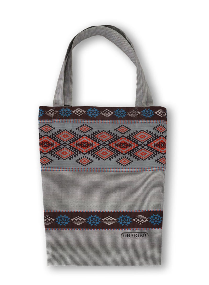 Gharibo Bags casual printed satin triangle tote  bag T230022C - Image 1