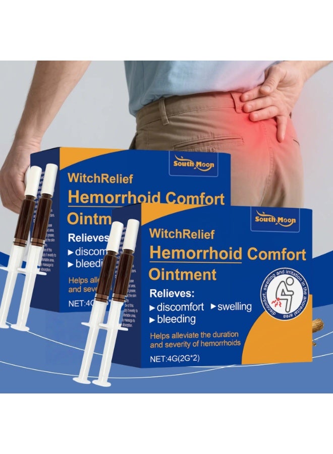 SOUTH MOON 2-PACKS Anal Care Gel, Hemorrhoids, Anal Fissures, Itching u0026 Inflammation, Herbal Formula for Anal Discomfort Relief 4g*2 - Image 1
