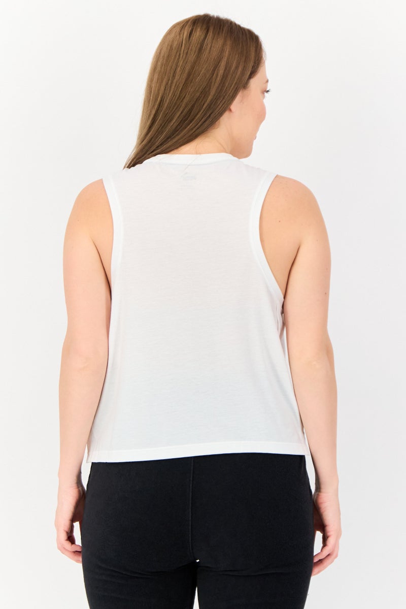 PUMA Women Sportswear Fit Sleeveless Training Tank Top, White - Image 3
