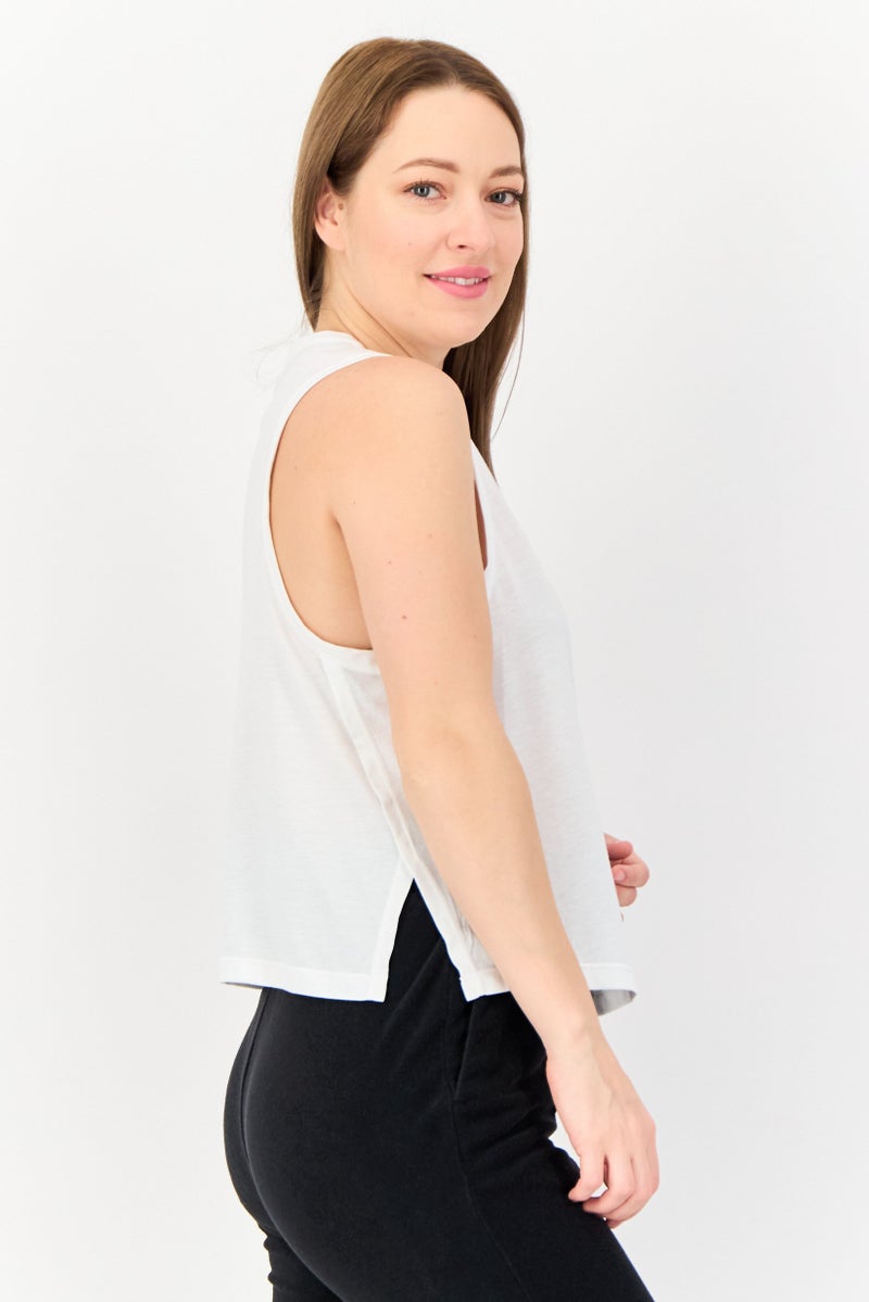 PUMA Women Sportswear Fit Sleeveless Training Tank Top, White - Image 2
