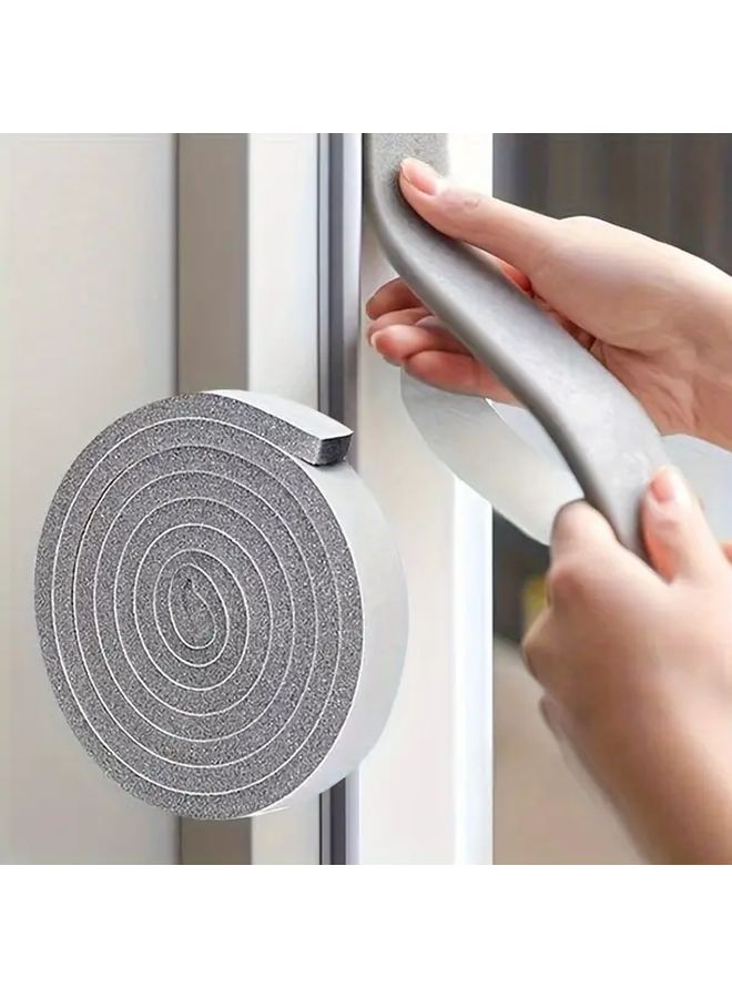 2 Rolls Self Adhesive EVA Foam Tape For Sound Proof And Dust Proof Door Window Sealing 4m Per Roll - Image 2
