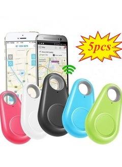 CATANES 5 Pack For Smart Tag itag Bluetooth Tracker Key Finder Locator for Phone Key Item Pets Children Multicolour  - Image 4