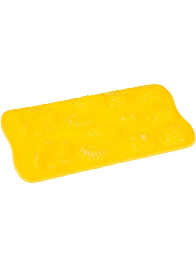 AKDC Silicone Chocolate Mould Modern L(10Cm) Xw(20Cm) Xh(1Cm) Yellow - Image 3