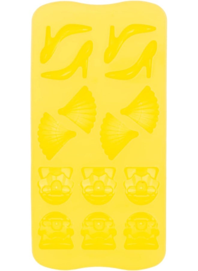 AKDC Silicone Chocolate Mould Modern L(10Cm) Xw(20Cm) Xh(1Cm) Yellow - Image 2
