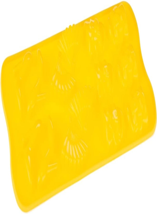 AKDC Silicone Chocolate Mould Modern L(10Cm) Xw(20Cm) Xh(1Cm) Yellow - Image 5