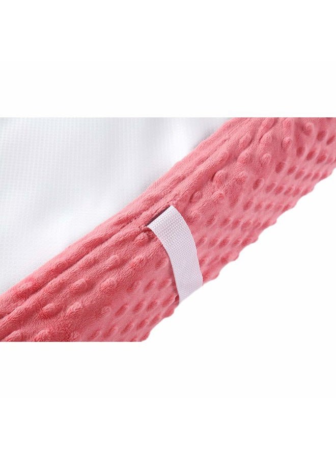 QUENESS Baby Changing Pad Cover, Super Soft Plush Dot Diaper Changing Table Covers for Baby Girls and Boys, Ultra Comfortable, Safe for Babies, Fit 32"/34'' x 16" Pad (Strawberry Red) - Image 4