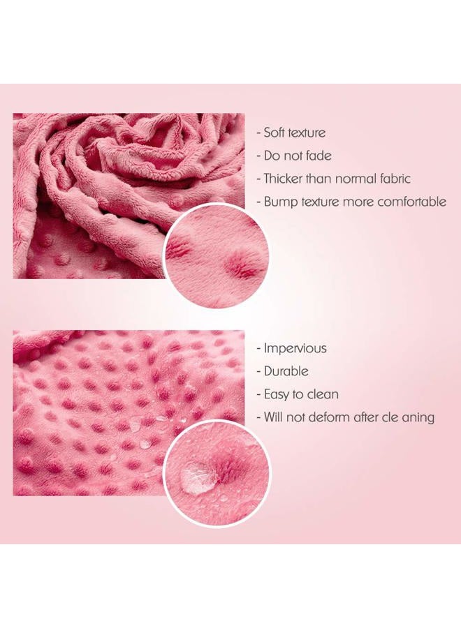 QUENESS Baby Changing Pad Cover, Super Soft Plush Dot Diaper Changing Table Covers for Baby Girls and Boys, Ultra Comfortable, Safe for Babies, Fit 32"/34'' x 16" Pad (Strawberry Red) - Image 2