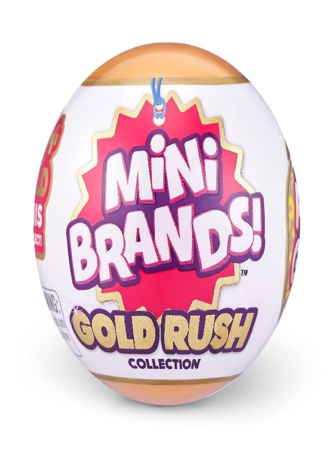 5 Surprise 5 Surprise Mini Brands Gold Rush by ZURU Limited Edition Mystery Real Miniature Brands Collectible Toy Capsule, Small Toy for Kids, Girls, Teens, Adults  - Image 2