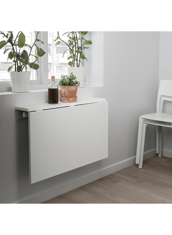 زبون طاولة حائطية قابلة للطي، بيضاء، 74×60 سم - Image 5