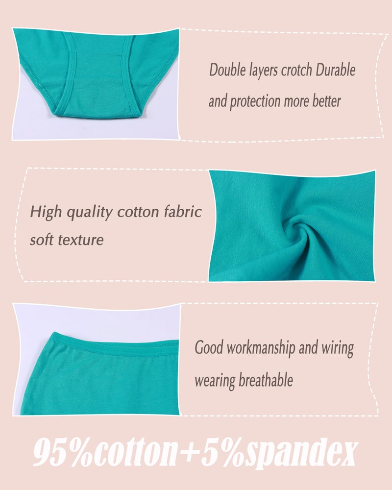 Boboking Girls Underwear Cotton Briefs Teen Kids Panties 12years Mixed color - Image 4