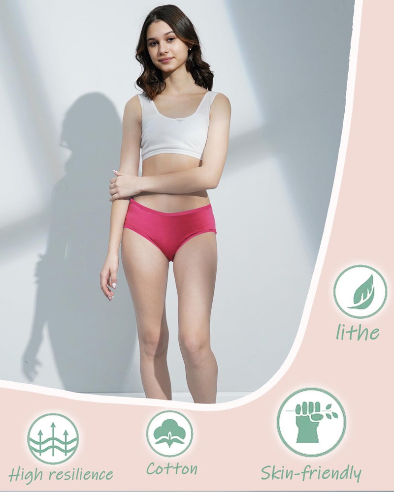 Boboking Girls Underwear Cotton Briefs Teen Kids Panties 12years Mixed color - Image 3