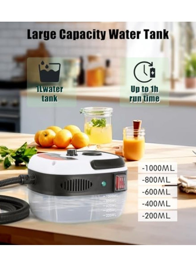 2500W Multifunctional High-Temperature High-Pressure Steam Cleaner 10s Rapid Heating Portable Cleaning Tool for Car Kitchen Bathroom and Commercial Use Various Nozzles Large Capacity Water Tank - Image 3
