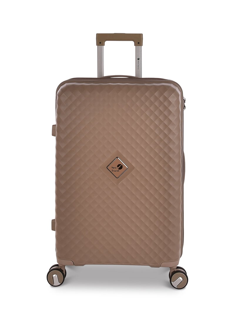 New Travel Luggage Set, Polypropylene (PP) Material, Hard Trolley Travel Bag with Carry On Cabin and Checked In Sizes, Combination Lock and 4 Double Wheels, Size 20/24/28 Inches, 162/3P