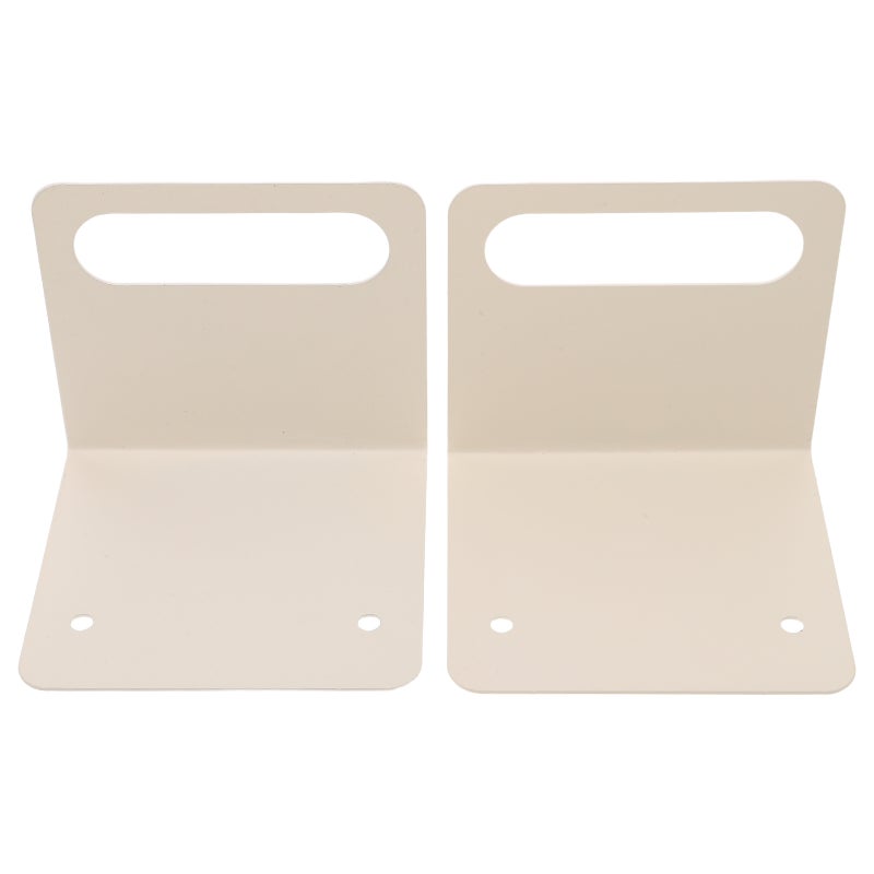 2Pcs Mattress Gripper White Anti Slip Bed Frame Holder for Home Use No Drill Installation - Image 1