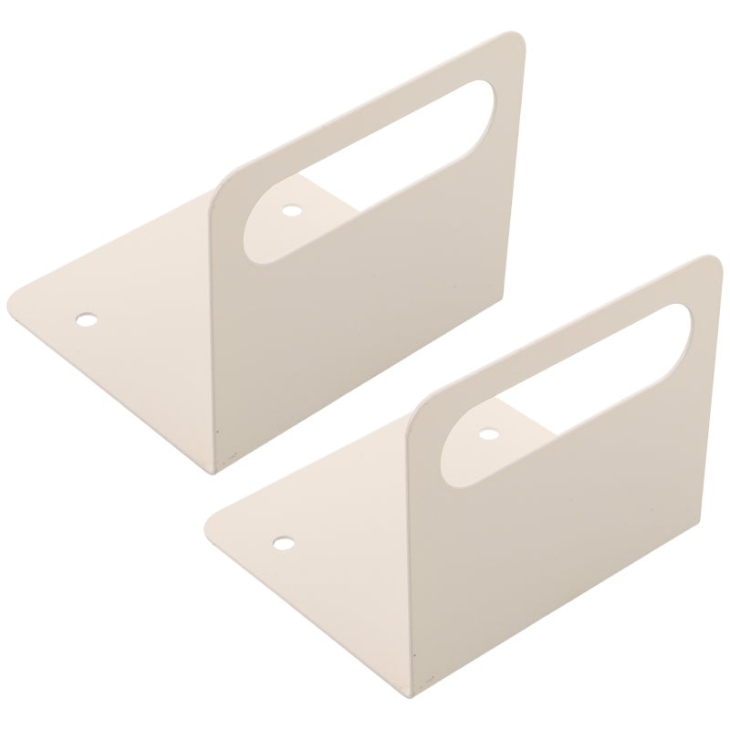 2Pcs Mattress Gripper White Anti Slip Bed Frame Holder for Home Use No Drill Installation - Image 5