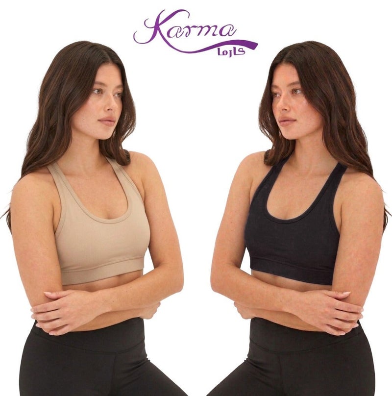 Karma® Soft-Padded Comfort Set – 2-Pack Bras Different Colors - Image 1