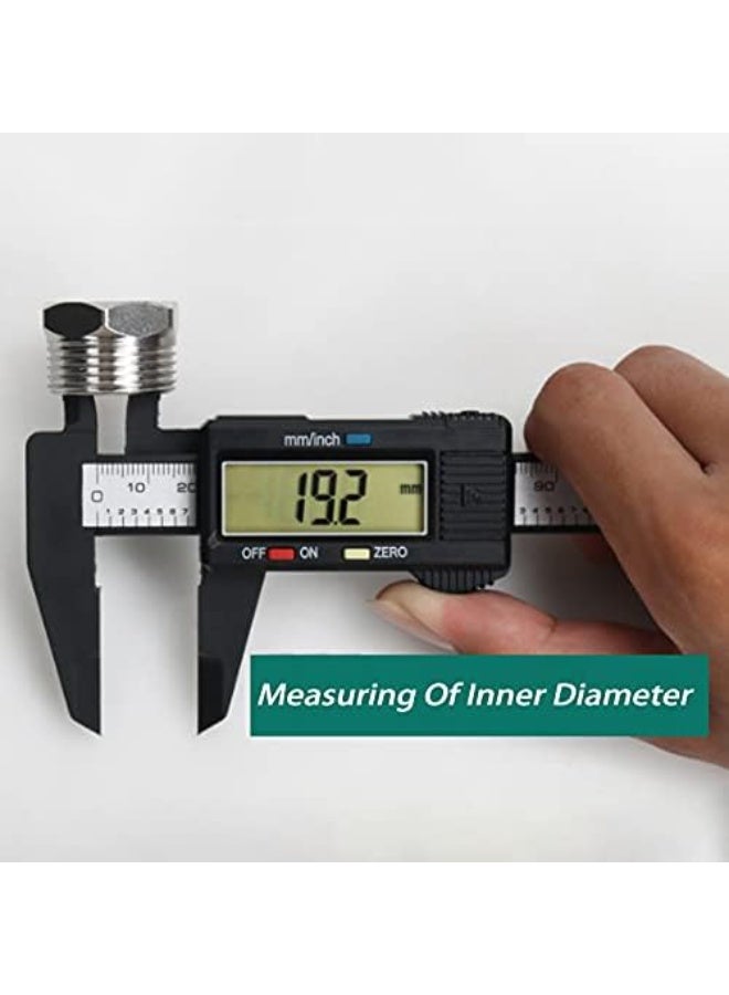 Digital Calipers,Electronic Digital Calipers, LCD Screen displays 0-6"Caliper Measuring Tool,inch and Millimeter Conversion, Suitable for Jewelry Measurement and 3D Printing - Image 3