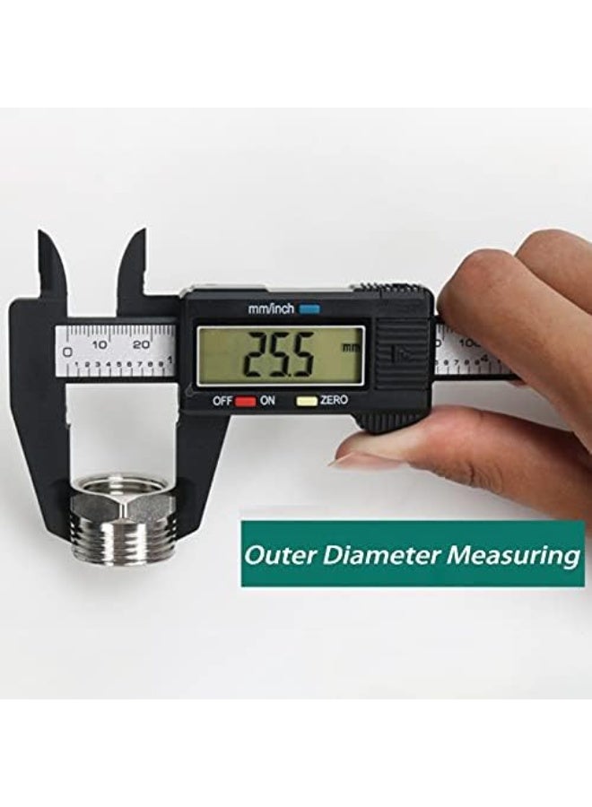 Digital Calipers,Electronic Digital Calipers, LCD Screen displays 0-6"Caliper Measuring Tool,inch and Millimeter Conversion, Suitable for Jewelry Measurement and 3D Printing - Image 5