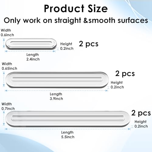FURNIMATE Wall Protector from Furniture 6PCS Set, Wall Bumper Guards, Clear Furniture Bumpers, Fridge Door Stopper - Image 5