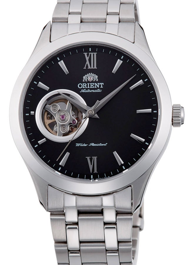 Men ORIENT Contemporary Open Heart AG03001B - Stainless Steel Male Mechanical 3 hands