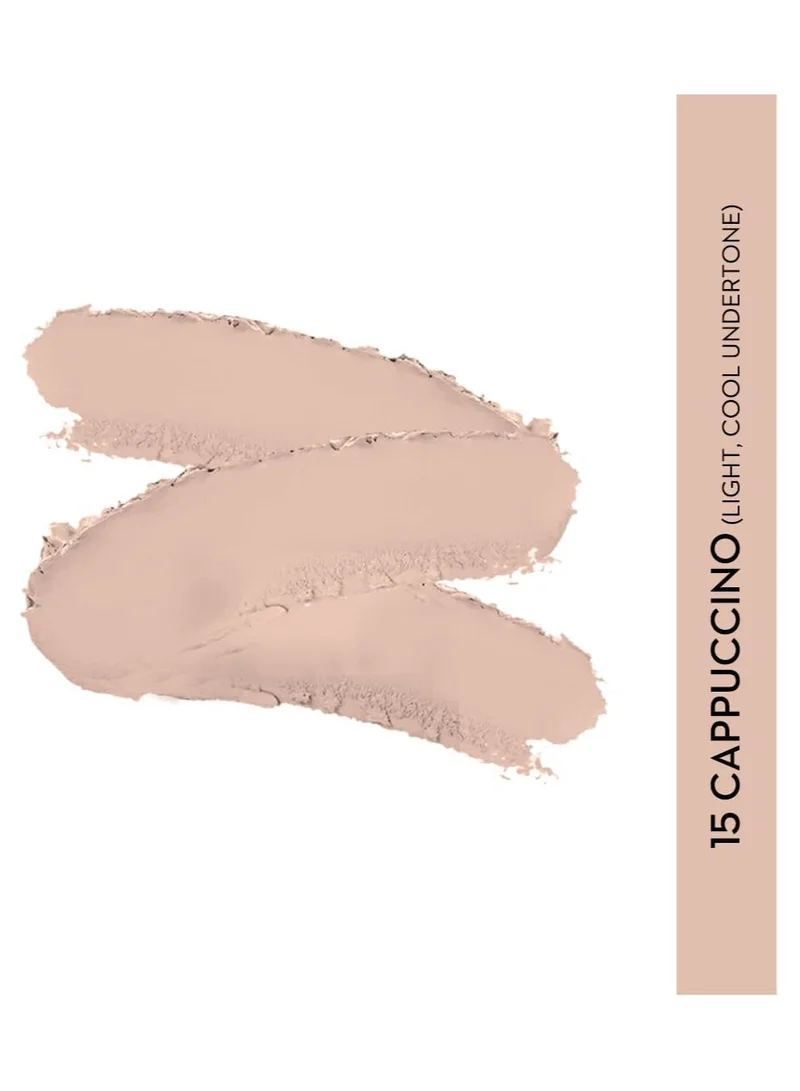SUGAR Cosmetics Ace Of Face Foundation Stick With In-Built Brush | Lasts 24Hrs | Full Coverage Foundation For Women | 12Gm - 15 Cappuccino