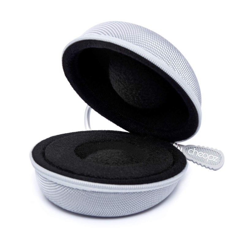Cheopz Travel Watch Case Single Storage Box for Wristwatches & Smart Watches up to 50mm, Silver - Image 1