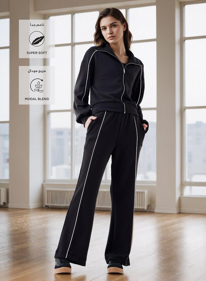 كابا جاكيت كابا بسحاب وتفاصيل خطوط - Image 2