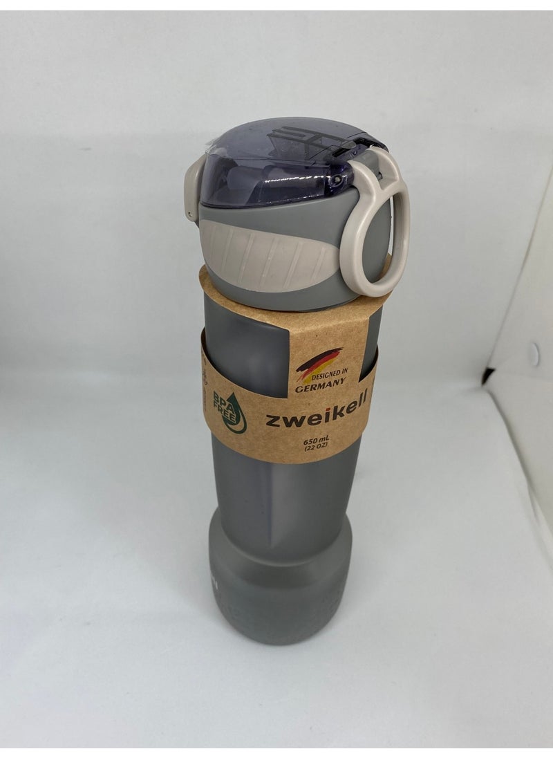 Zweikell - قاروة تريتان 650 مل بدون شريط باللون الرمادي - Image 1