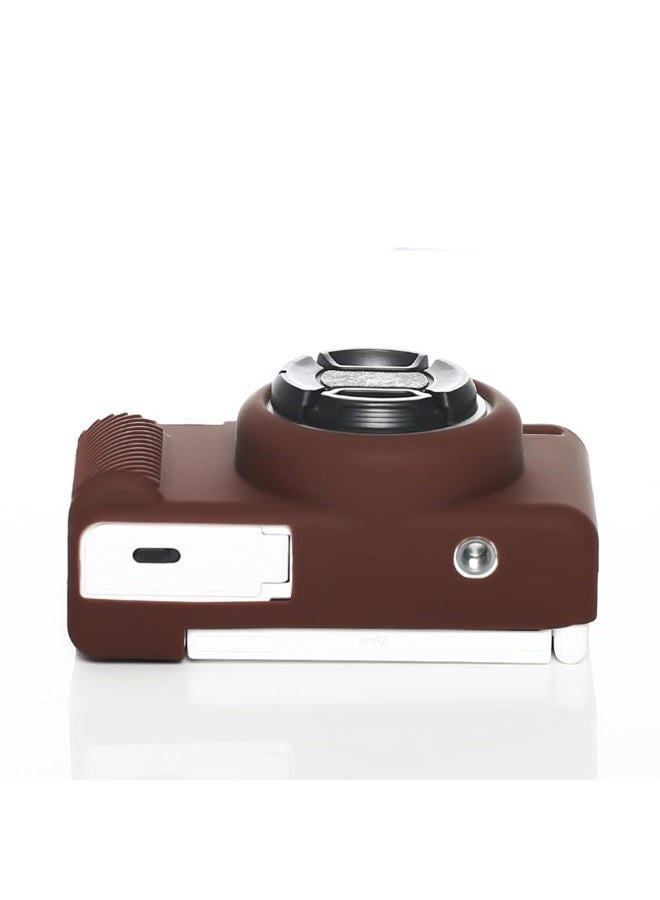 Pocoukate Case for Sony ZV-1F, ZV-1 II/ZV-1M2 Vlog Camera, ZV1F Camera Silicone Cover, Anti-Scratch Slim Fit Soft with ZV1 F Screen Protector- Coffee Skin - Image 4