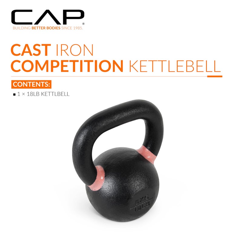 CAP Barbell Cast Iron Competition Kettlebell Weight, 18 Pounds - Image 2