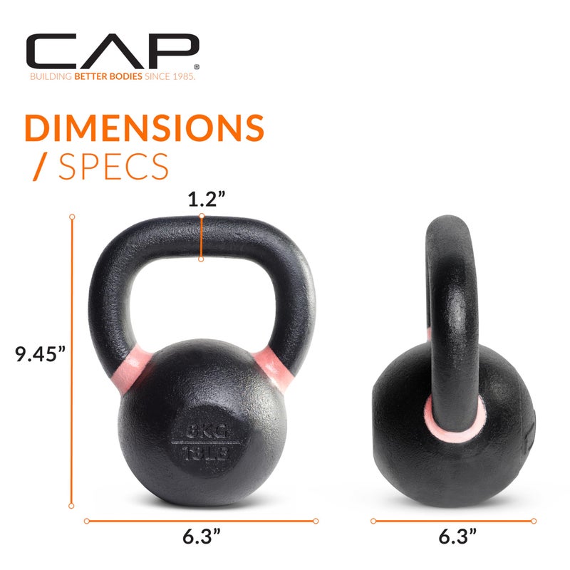 CAP Barbell Cast Iron Competition Kettlebell Weight, 18 Pounds - Image 4