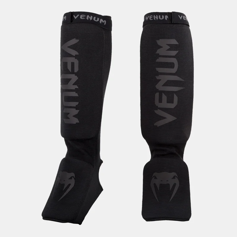 Venum Black Kontact Shin Guards  | Best Price UAE