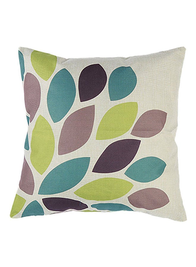 NIBEMINENT Vintage Geometric Flower Throw Pillow Cover Multicolour 45x45centimeter