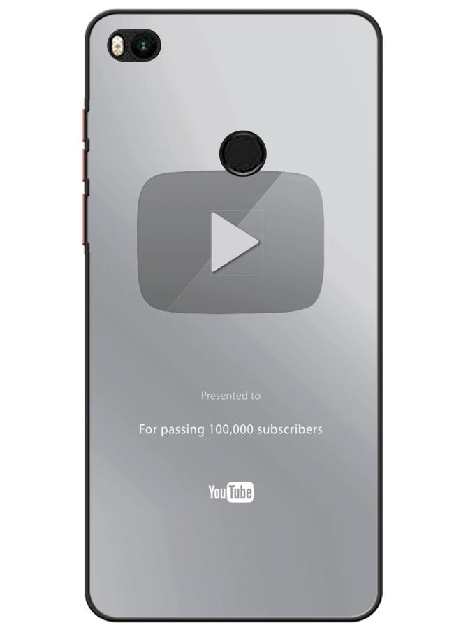 Protective Case Cover For Xiaomi Mi Max 2 Silver Youtube Plate