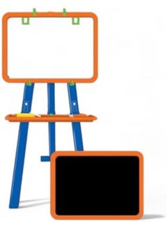 Generic SARASI 8in1 Astronaut Easel, Chalk & White Board, Magnetic ABC, 123, Wipe & Write Sheet (Multicolor) 