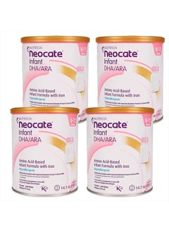 Infant - Hypoallergenic, Amino Acid-Based Baby Formula with DHA/ARA - 14.1 Oz Can (Pack of 4)