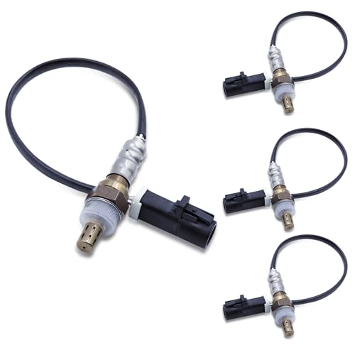HHGKPVX O2 Oxygen Sensor 15717 Downstream Upstream Compatible with 1990-2014 Ford F150 F250 F350 Ranger Explorer Escape Focus Mazda Tribute Mercury Lincoln # 15716 15664 234-4045 (4Pcs) - Image 1